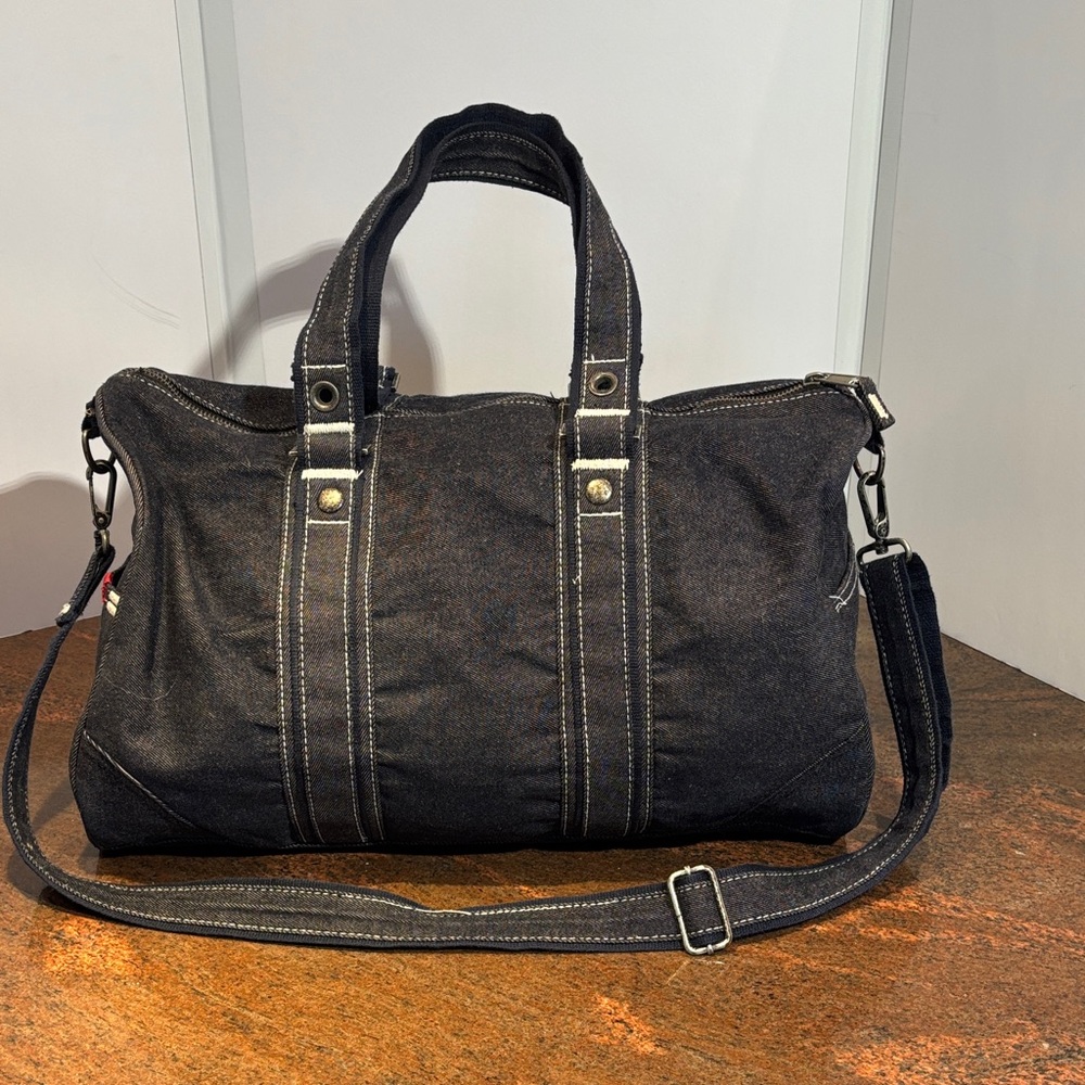 H&M Denim Duffel Bag